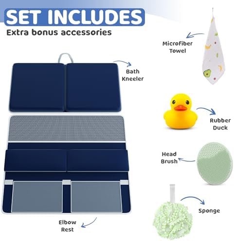 Bath Kneeler & Elbow Kneeling Rest Pad Set - Image 2