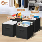 STORAGE MANIAC Storage Cubes, 11 Inch 6 Pack Collapsible Fabric Shelf Bins - Image 2