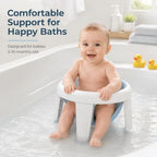 Baby Bath Seat for 6 Months and up, Non-Slip Feet, Infant Bathing Chair for - Image 3