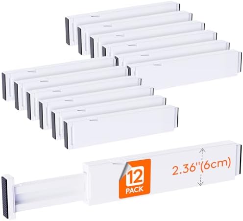 Lifewit 2.36" Upgrade Kitchen Drawer Dividers, Adjustable Drawer Organizer by Lifewit