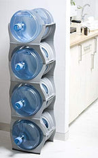 Bariboo Stackable Water Bottle Storage Rack Best Water Jugs 5 Gallon Organizer. - Image 2