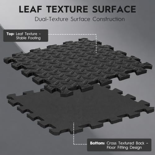 18 Pcs EVA Foam Floor Tiles, Puzzle Exercise Mat Set - Image 3