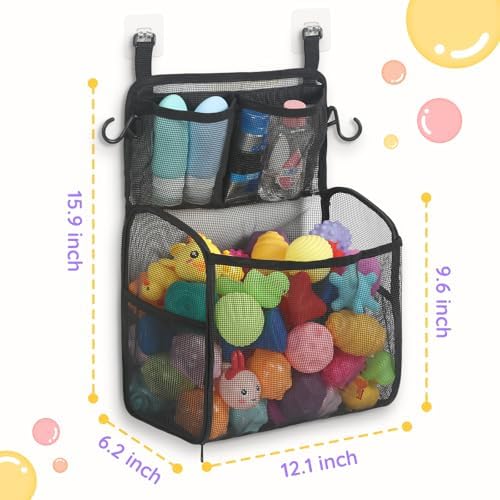 Goowin Bath Toy Storage Holder, Large Openings Bath Toy Organizer, Large - Image 3