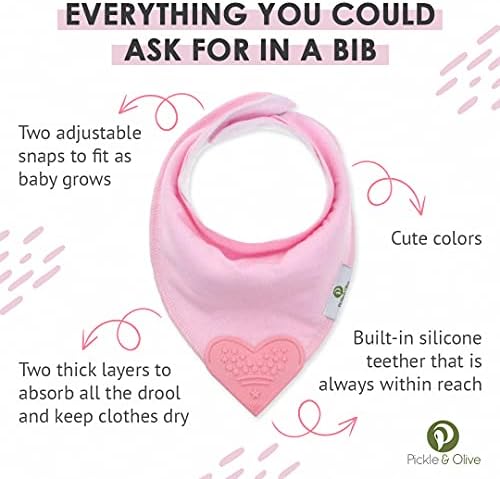 Pickle & Olive Baby Bandana Teething Bibs - Image 3