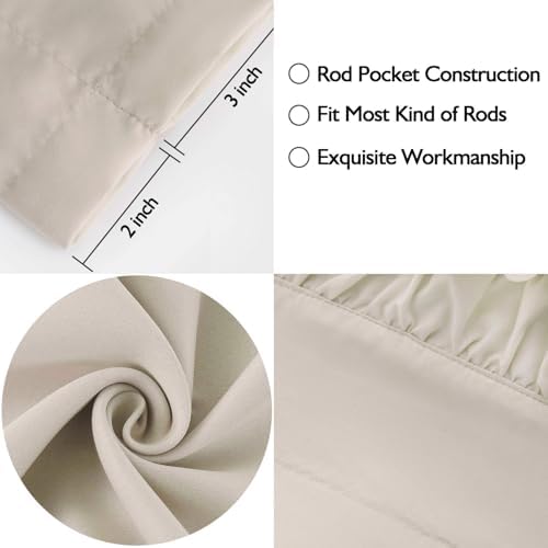 HIG 2 Pack Camel Ruffle Handcrafted Window Valances - Image 5