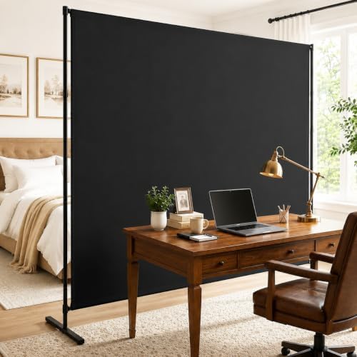 Room Divider, 72x72Inch Large Single Panel Privacy Screen by Unknown