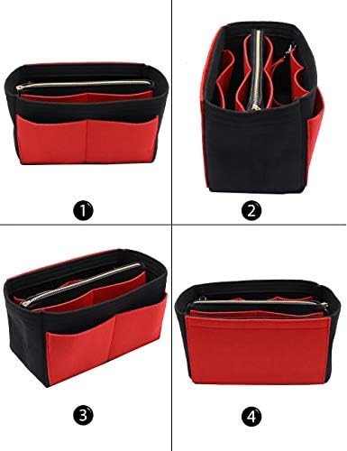 LEXSION Felt Purse Organizer Insert, Tote Bag Shaper Dividers - Image 3