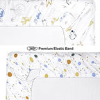 PHF 100% Cotton Bassinet Sheets 2 Pack, Soft Breathable Comfortable Cradle - Image 5