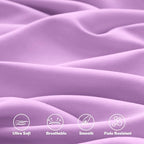 KKJIAF 3 Piece Light Purple Toddler Sheet Set - Image 7