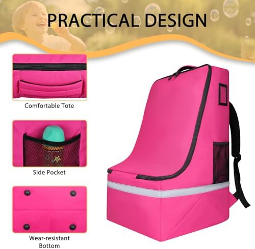 LARIPOP Car Seat Travel Bag for Airplane, Universal Gate Check Car Seat Bag - Image 5