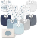 Konssy 8-Pack Muslin Baby Bibs, Adjustable Fit by Konssy