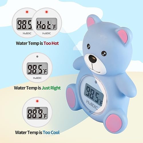 HubiBaby Baby Bath Thermometer & Digital Room Temperature, 2in1 Kids Bathroom - Image 3