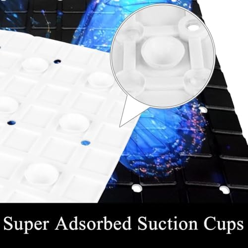 Bath Tub Shower Mat, Washable Bathtub Floor Mats, Suction Cups and Drain Holes - Image 3
