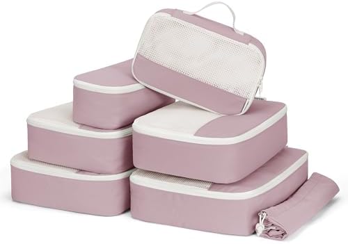Narwey 7 Set Packing Cubes for Travel Carry on Suitcase, Luggage Organizer Bags by Narwey