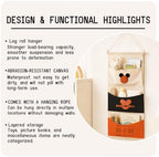 3-Pocket Hanging Wall Organizer, Basketball Theme Over Door Storage - Image 7