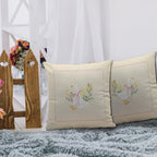 Coquette Pink Bow Floral Goose Pillow Covers 18x18, Goose Nursery Decor - Image 4