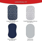 Bassinet Sheets 4 Pack for Baby Boy, Universal Fit for Bassinet Mattress - Image 4