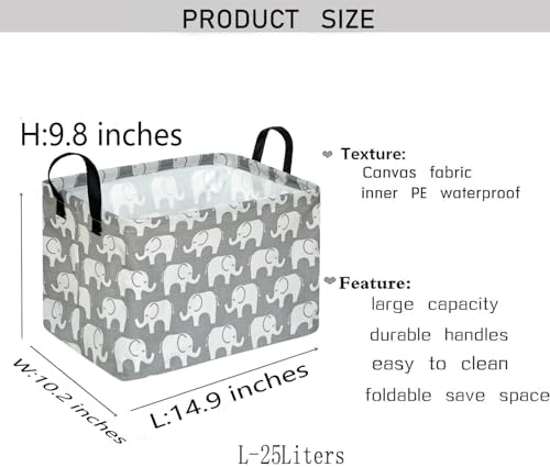 Kid Storage Basket Gift Shelf Basket Toy Storage Bin, Nursery Basket Organizer - Image 2