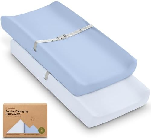 2-Pack Organic Changing Pad Covers by KeaBabies