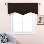 NICETOWN Blackout Coffee Valance - Image 4