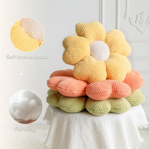 Sioloc Flower Shaped Pillow, Flower Floor Pillow, Seat Cushion, Cute Aesthetic - Image 5