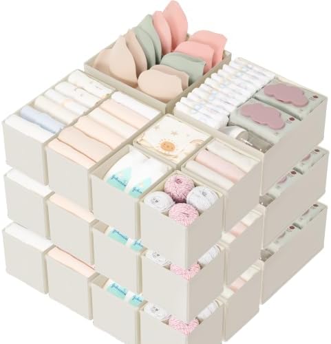 Criusia Drawer Organizer 18-Piece Set, Dresser Organizer by Criusia