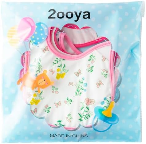 7Pcs Cotton Waterproof Baby Bibs Hook Loop Closure Newborn Bib Keepsake Baby - Image 6