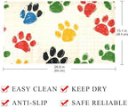 Shower Mat Non Slip, Dog Footprints Anti Slip Bath Mat - Image 4