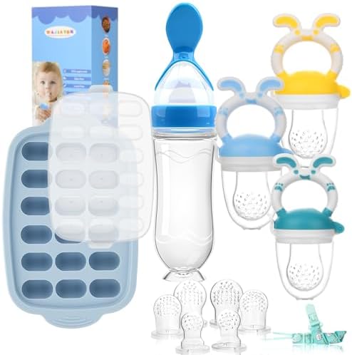 Food Feeder Baby Fruit Feeder Baby Breastmilk Popsicle Molds-& Baby Fruit by WAJIAYON