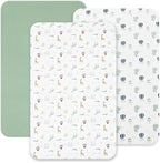 david's kids 3 Pack Mini Crib Sheets, Soft Breathable Premium Pack N Play Sheets by davidskids