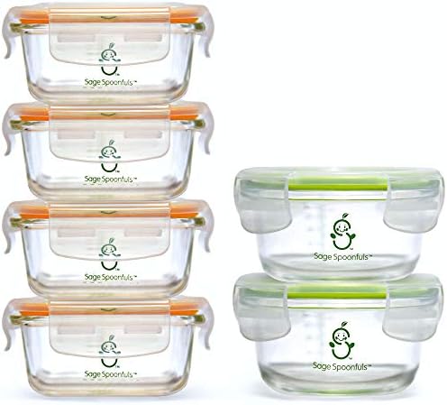 Sage Spoonfuls Glass Baby Food Containers by SageSpoonfuls