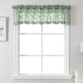 Lecloud Leia 14 Inch Sage Green Sheer Valances by Lecloud