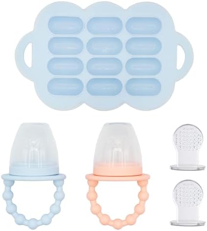 WeeSprout Silicone Baby Food Feeders + Freezer Tray by WeeSprout