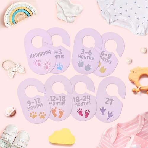 8 PCS Baby Closet Dividers, Nursery Clothes Organizer - Image 2