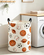 ESSME Kids Laundry Basket, Boys Hamper Collapsible Canvas Waterproof Storage Bin - Image 5