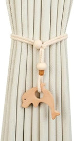 2 Pack Wooden Curtain Tiebacks by Unknown