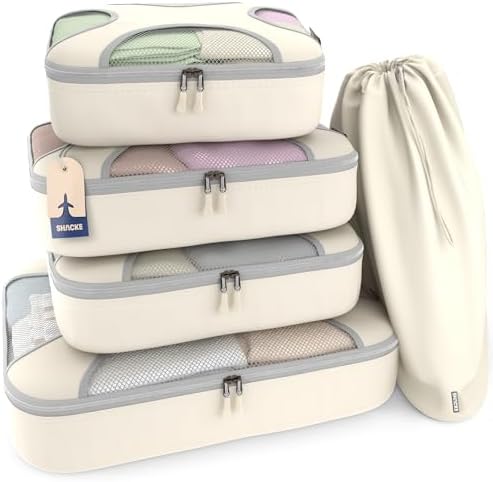 Shacke 5 Set Packing Cubes for Travel by Shacke
