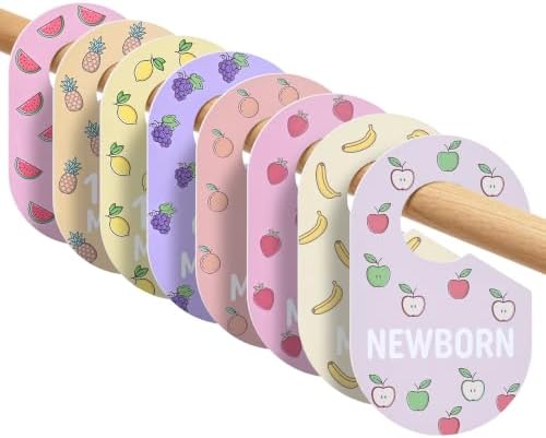 INFANZIA Baby Closet Dividers 8-Pack, Double-Sided PP Plastic by INFANZIA