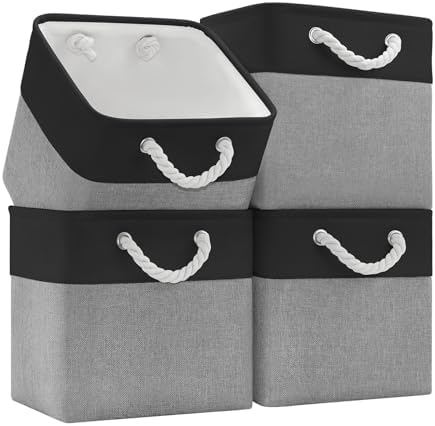 Patvingot 11-Inch Fabric Cube Storage Bins by Patvingot
