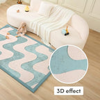 Hakuna Matte CloudSoft Mat for Floor 47" x 67" 3D Gentle Arcs Waves - Image 6