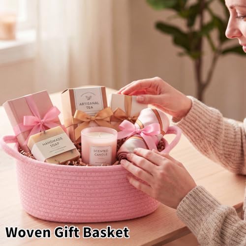 Baby Gift Basket Empty with Handle 13"x 8"x 5.5" - Image 4