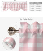 Christmas Blackout Tie Up Valance Curtains - Image 6