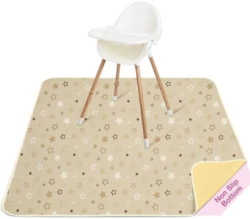 Basumee Splat Mat for Under High Chair, Waterproof & Mess-Proof Floor Mat by Basumee