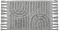 Lemontree Light Gray Boho Bath Mat, Non-Slip Cotton Bathroom Rug, 2x3 ft by Unknown