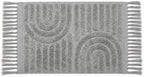 Lemontree Light Gray Boho Bath Mat, Non-Slip Cotton Bathroom Rug, 2x3 ft by Unknown