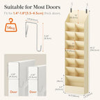 Lifewit 8 Tier Over the Door Shoe Organizer - Image 2