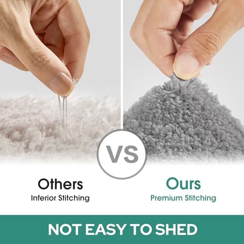 HOMEIDEAS Bathroom Rugs Sets 2 Piece, Super Soft and Absorbent Non Slip - Image 6