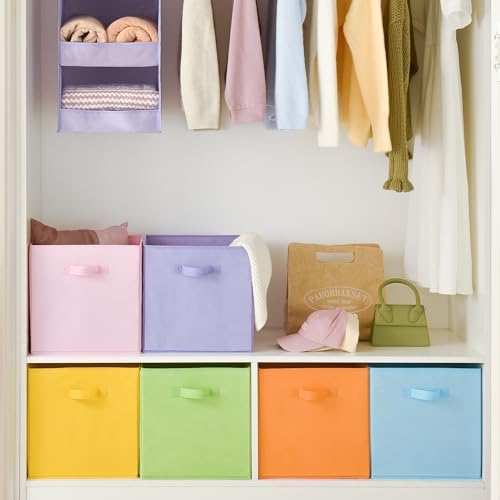 GRANNY SAYS 13 Inch Cube Storage Bins, Pastel Color - Image 3