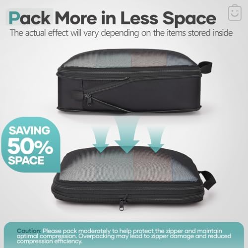 Veken 10 Set Compression Packing Cubes - Image 4