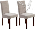 Genina Waterproof Dining Chair Covers Set of 2 Parsons Chair Slipcovers by Genina
